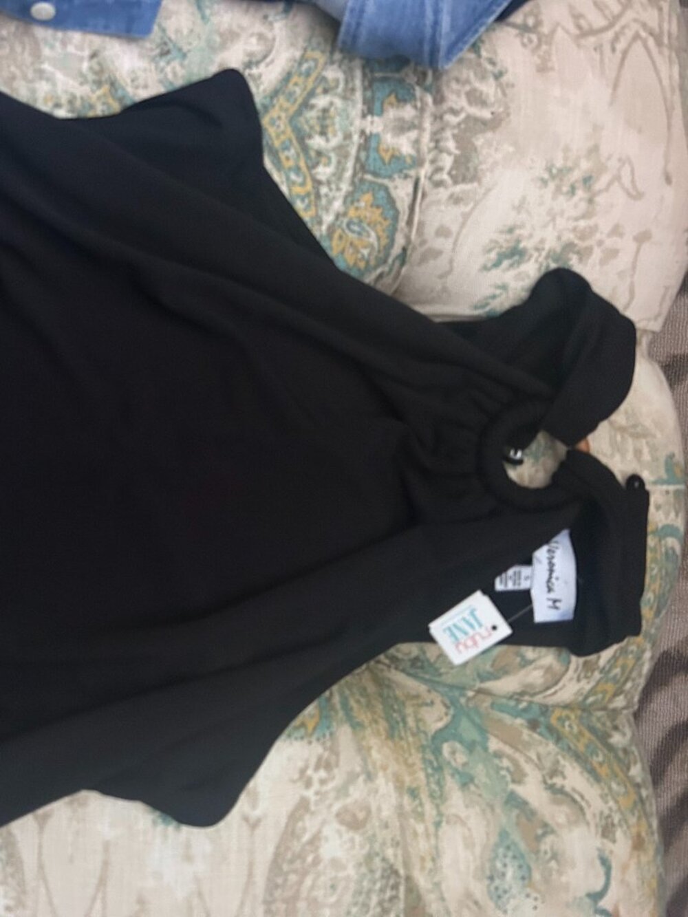 NWT Black Halter Top